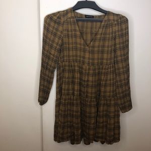 Plaid Babydoll Dress